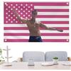 Generic Bandiera americana rosa, bandiera, bandiera da parete, decorazione da giardino, decorazione da parete, decorazione da appendere alla parete, divertente bandiera celebrità per interni ed esterni