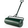 RELAX4LIFE 63L Rullo da Giardino per Prato, Larghezza 90 cm, Ø Rullo: 30 cm, Rullo Giardino Compattatore, Rullo Riempibile con Acqua e Sabbia per Giardino e Patio (63L-137 x 90 x 30CM, Verde)