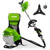 VITO Decespugliatore retrattile VIRM47 - 2 tempi, 2,7 CV, 10000 giri/min., rimovibile, bassa vibrazione, manici ergonomici, EasyStart, B47CC