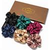 Lolalet [6 Pezzi] Lolalet Scrunchies per Capelli in Raso, Elastico in Scrunchies, Set Elastici Capelli Stoffa Raso per Donne Ragazze -Stile D