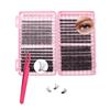 HEOXIN 640 Pezzi Ciglia Finte Ciuffetti, 30-40-50D Kit Extension Ciglia D Curl Naturali, 9-16 MM DIY Lash Cluster Professionale, Individual Lashes Extension Kit Con Pinzetta Per Principianti Donne