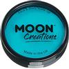 Moon Creations Trucco professionale per viso e corpo | Tortiere professionali con vernice colorata per truccabimbi | Pittura per il viso per bambini, adulti, festival, Halloween, Turchese, 36 gm