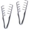 AIWXEEU 2 Pezzi Pettine Capelli per Texture, Pettine Styling Texturizzato 2 in 1, Volume e Texture, Denti Larghi e Sottili, Strumento Portatile per Uomini e Donne, Capelli Morbidi e Voluminosi