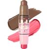 UCANBE Stick Blush e Bronzer 2 in 1, Set Fard in Crema e Stick Contouring, Trucco Viso Multi-Uso ad Alta Pigmentazione e Facile da Sfumare Vegano e Facile da Trasportare (04 Rosa in Fiore)