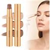 Generic Waterproof Eyeshadow Stick - Eye-Shadow, 3-in-1 Easy Eyeshadow Stick, Gradient Pencil with Glitter Finish, Cosmetic Tool Portable Use (01 Matte bright earth color)