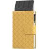 ProWallet Plus - Portacarte - 8 carte, banconote e monete - Portacarte con cerniera - RFID - Piccolo porta carte di credito - Portafoglio elegante (Woven Giallo)