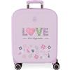 Enso Love Ice cream Valigia cabina viola 40x55x20 cm ABS rigido Chiusura TSA integrata 37L 3,22 kg Bagaglio a mano 4 doppie ruote