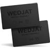 wedjat 2 CARTE ANTI-RFID AUTOADESIVE · Idea Regalo Uomo · Doppia Protezione | Adesivo ad Alta Resistenza Unico al Mondo | Policarbonato 1mm CE | Invenzione Belga | Compleanno, Festa del Papà