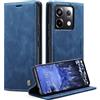 Monweicz Cover Compatibile con Redmi Note 13 Pro 5G, Custodia Portafoglio con Slot per Scheda, Protezione Completa Premium in Pelle PU, Flip Libro Magnetica Redmi Note 13 Pro 5G, Blu