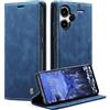 Monweicz Cover Compatibile con Redmi Note 13 Pro Plus 5G, Custodia Portafoglio con Slot per Scheda, Protezione Completa Premium in Pelle PU, Flip Libro Magnetica Redmi Note 13 Pro Plus 5G, Blu