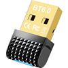 Oridolly Chiavetta Bluetooth per PC, Adattatore Scheda Bluetooth USB Dongle Blue-tooth 6.0 Ricevitore per Desktop, Laptop, Auricolari, Tastiera, Mouse Compatibile con Windows 11/10/8.1