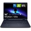 Alienware 16 Aurora Laptop da gioco AC16250-16 WQXGA 120 Hz, processore Intel Core 7-240H, RAM DDR5 16 GB, SSD da 1 TB, scheda grafica NVIDIA GeForce RTX 5050 8 GB, Windows 11 Home