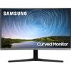 Samsung Monitor CR50 (C32R502), Curvo (1500R), 32, 1920x1080 (Full HD), VA, 75 Hz, 4 ms, FreeSync, HDMI, D-Sub, Ingresso Audio, Dark Blue Gray