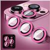 Kucheed Proteggi Obiettivo Fotocamera Glitterato Compatibile con iPhone 14 Pro/iPhone 14 Pro Max, Adesivi per Copertura Fotocamera in Vetro Temperato, Anelli in Lega con Allineamento Automatico