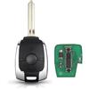 Pro-Plip ProPlip - Chiave completa con elettronica a programmare, compatibile con SsangYong Actyon Kyron Korando Rexton Stavic Tivoli Family Musso Radius 4D60 434MHz Telecomando Vergine