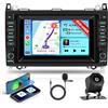 Hodozzy 2GB 64GB Android Autoradio per Mercedes Benz W169 B200 A B Class W639 W245 W906 W209 Viano Vito Sprinter Radio Carplay Android Auto, Stereo 7 Pollici Touchscreen GPS WiFi Bluetooth FM/RDS