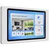 Cleverstation Supporto Tablet da Parete per iPad 7/8 / 9 Generation (10,2 Pollici) - Cornice Fissa Ultra Piatta per Schermo Domotica - Montaggio Sicuro e Cavi Nascosti - Bianco