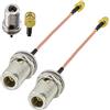 Ahoaepy 2 cavi coassiali RG316 SMA a tipo N, da 15 cm a bassa perdita da SMA maschio a tipo N femmina, cavo a treccia per router, radio Wi-Fi, antenna, ricevitore