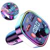 LEIBOCHAO Transmetteur FM Bluetooth Voiture, [Tipo-C PD20W & QC 3.0] Bluetooth Car Radio MP3 Adattatore Q5 Caricabatteria da auto, per 2 USB e Type-C, supporta chiamate in vivavoce, TF Card, U-Disk