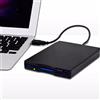 Ausla Lettore di Floppy Disk USB, unità Floppy Disk Esterna Portatile per Floppy Disk da 3,5 Pollici 720KB 1.44MB, con Forte Anti-interferenza, Compatibile con PC Laptop da 98 a 8.