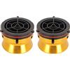 VBESTLIFE 1 Paio di Adattatori per Hub NAB, Dispositivo di Caricamento Universale da 10 Pollici, per Studer ReVox Akai Teac (Oro)