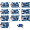 GleamGlide Modulo di ricarica HW-373, 10 pezzi, scheda TP4056 per batteria 18650 e set di supporto per batteria 18650, soluzione al litio da 5 V, regolatore di carica micro USB, circuito di protezione per