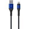 Energizer Cavo Lightning USB-A 1,2 m, Connettori Metallo, Certificato MFi | Per iPhone, iPad e AirPods, guaina resistente alle pieghe, ricarica e trasferimento dati, ideale per casa, ufficio e auto