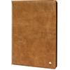 PORTER RILEY - Custodia in vera pelle per iPad 9.7 (2017/2018) 5a e 6a generazione. Cover in vera pelle premium con supporto/copertina/copertina ribaltabile (marrone chiaro)