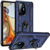 Max Power Digital MPD Cover per Xiaomi Mi 11T/Mi 11T Pro con Girevole Anello 360 Gradi Custodia Magnetica Antiurto Rigida Resistente Protettiva Case Bumper Ring (Xiaomi Mi 11T/Mi 11T Pro, Blu)