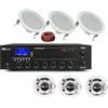 Prostore Italy AUDIO FILODIFFUSIONE IMPIANTO CON AMPLIFICATORE BLUETOOTH E ALTOPARLANTI DA CONTROSOFFITTO (CON 6 CASSE)