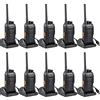 Retevis RT27 Ricetrasmittenti Professionali, PMR446 Licenza-Libero, 16 Canali VOX, Ricaricabili con Caricatore USB, Lunga Distanza (10 Pezzi, Nero)