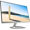 HP 27FW Monitor, Schermo IPS Full HD, Risoluzione 1920x1080, Micro-Edge, Tecnologia AMD FreeSync, Modalità Low Blue Light, Antiriflesso, Tempo Risposta 5 ms, Comandi su Schermo, Reclinabile, Argento