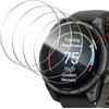 QULLOO Vetro Temperato per Garmin Fenix 8 Pro AMOLED 47MM, 4 Pezzi Pellicola Protettiva, Durezza 9H Anti-Graffio Protezione Schermo, Impermeabile Copertura Completa Vetrino Protezione Schermo