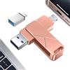 Tenggya Chiavetta Usb 256GB per iPhone,Mfi Certified Lightning Memoria Esterna Pen Drive Penna Usb Chiavette 3 In 1 per iPhone,iPad,iOS,Macbook,Android,Pc