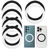 VOSSOT 10PCS MagSafe Ring Adesivo Magnetico Anello Smartphone Magnete per Custodia - Ultra Sottile 0,3mm MagSafe Compatibile con Accessori Magnetico