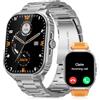 TIFOZEN Smartwatch Uomo, 2,01 Militare Orologio con Effettua/Risposta Chiamate, IP68 Impermeabile Sportivo Rilevatore Attività, Cardiaca/SpO2/Sonno Monitor, 110+ Fitness Modalità Sportive per iOS/Android