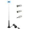 MIMISOLA Antenna TV Interna Amplificata Potente, Antenna TV Portatile, Digitale 500+ Miglia Amplificata Base Magnetica, Support 4K HD/1080P/VHF/UHF per Home Smart Televisione/Radio, Cavo Coassiale 3M