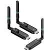 Tongtion Trasmettitore Wireless HDMI e 2 ricevitori, 1080P HDMI Trasmissione radio, 1 trasmettitore a 2 ricevitori, per laptop, fotocamera, TV Box a HDTV, monitor, proiettore