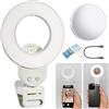 GODOX Litemons LR30Bi Luce Selfie LED Ring Light, 2800K-6500K Anello Luce con Clip e Specchio, 5 Luminosità Regolabile, Illuminazione in Uscita Continua per Telefono Laptop Vlog Trucco Streaming Live