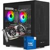 Nuwo PC Gaming Fisso i7 fino a 4GHz | 16GB RAM DDR4 | SSD 1TB | Radeon RX 5600 6GB | Windows 11 Pro Preinstallato | Computer Desktop Gaming | Wifi Ready | Pronto all'Uso | Spider