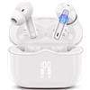 xinwld Cuffie Bluetooth, Auricolari Bluetooth 5.4 In Ear HiFi Stereo, 40 Ore Cuffie Wireless con 4 Mics ENC Cancellazione Rumore, LED USB-C, IP7 Impermeabili Cuffiette Senza Fili per iOS Android, Blu Reale