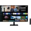 Samsung Smart Monitor M5, Flat 27'', 1920x1080 (Full HD), Smart TV (Amazon Video, Netflix), Airplay, Mirroring, Office 365, Wireless Dex, Casse Integrate, IoT Hub, WiFi, HDMI