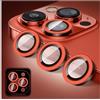 Kucheed Proteggi Obiettivo Fotocamera Glitterato Compatibile con iPhone 14 Pro/iPhone 14 Pro Max, Adesivi per Copertura Fotocamera in Vetro Temperato, Anelli in Lega con Allineamento Automatico