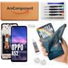 AmComponent - display di ricambio per OPPO A52 CPH2061 CPH2069 CPH5069 schermo LCD touch screen + frame vetro | Componente di ricambio con luminosità intensa e risposta al tocco reattiva