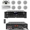 PROSTORE ITALY IMPIANTO AUDIO FILODIFFUSIONE BLUETOOTH TELECOMANDO CASSE TONDE DA CONTROSOFFITTO 13 (6 CASSE 13 CM)