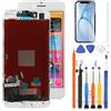LADYSON Schermo per iPhone SE 3a Generazione SE 2022 4,7 Pollici Sostituzione dello Schermo per iPhone SE 2022 LCD 3D Touch Display di Vetro per Modello A2783, A2595, A2785, A2782, A2784(Bianco)