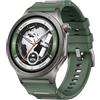 OnePlus Watch 4 Smartwatch 47 mm 32 GB ROM 2 GB Ram Bluetooth NFC GPS, orologio intelligente 646 mAh fino a 16 giorni di batteria, 1,5 LTPO OLED 3000 nits Snapdragon W5 Wear OS 6.0 IP69 5 ATM (verde)