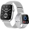 Mibro Fit Smartwatch Donna Uomo, 27,9g ultraleggero, Assistente Vocale, 1.75 AMOLED Orologio Intelligente Fitness con Chiamate Bluetooth, 150 Modalità Sportive, Calcolatori per Android iOS, Argento