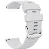 ANBEST Compatibile con Forerunner 255S/Vivoactive 4S/Venu 2S Cinturino, 18mm Silicone Sports Bracciale Sostituito per Garmin Vivomove 3S/Withings Cinturino per Donna e Uomo, Bianco