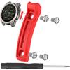 NovemFoal Paraurti protettivi di ricambio compatibili con Garmin Fenix 8/Tactix 8/Quatix 8, strisce anti-collisione con cacciavite e viti (Rosso, 51mm)